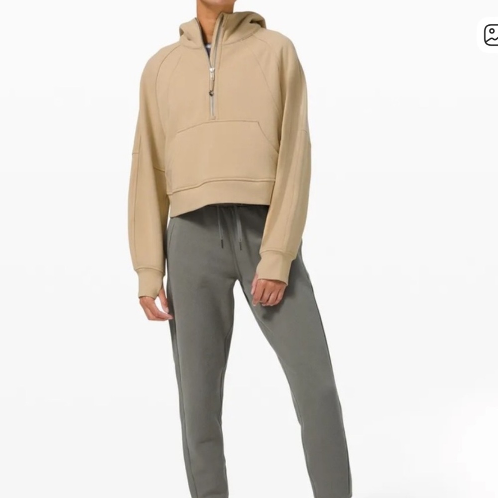 lululemon athletica Tan Zip-Up Hoodie